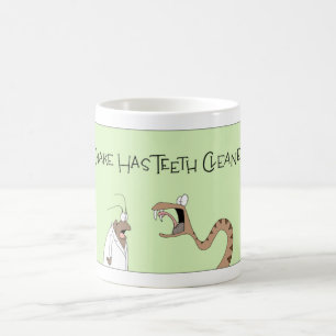 Snake Gets Teeth Cleaned Coffee Mug