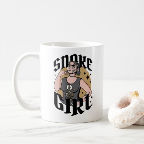SNAKE GIRL  COFFEE MUG