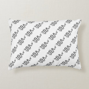 Snake Gray and Light Gray Silhouette Accent Pillow