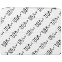 Snake Gray and Light Gray Silhouette iPad Smart Cover