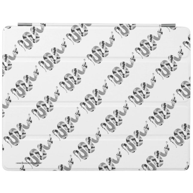 Snake Gray and Light Gray Silhouette iPad Smart Cover (Horizontal)