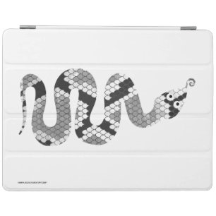 Snake Gray and Light Gray Silhouette iPad Smart Cover