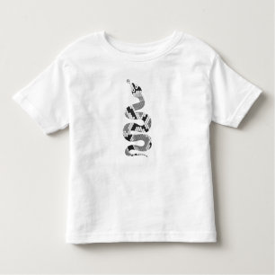 Snake Gray and Light Gray Silhouette Toddler T-shirt