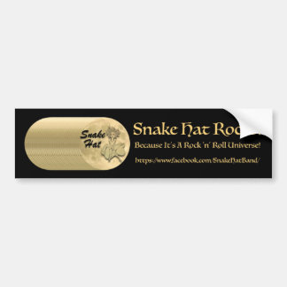 Snake Hat Bumper Sticker