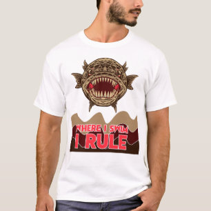 Snake Head Fish Where I Swim I Rule T-Shirt