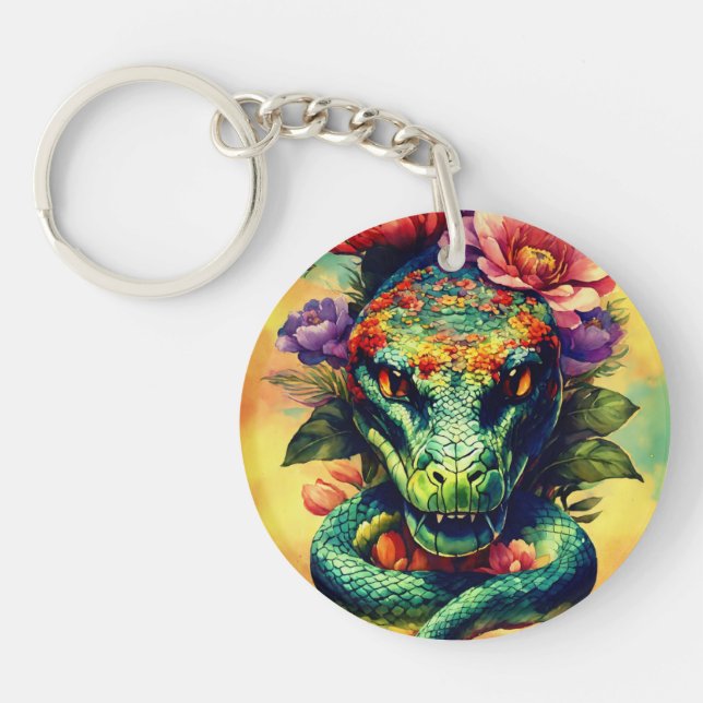 Snake head  keychain (Front)