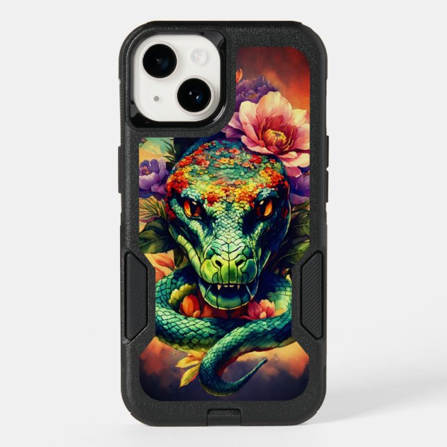 Snake head  otterbox iPhone case (Back)