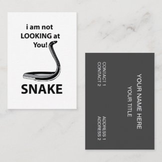 Snake I am Not Looking At You Funny Snake