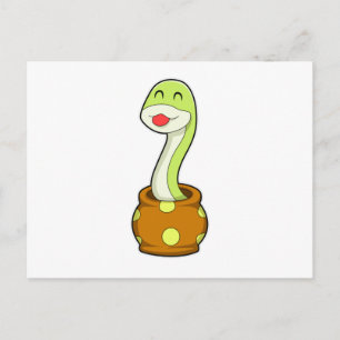 Snake in Jar Postcard