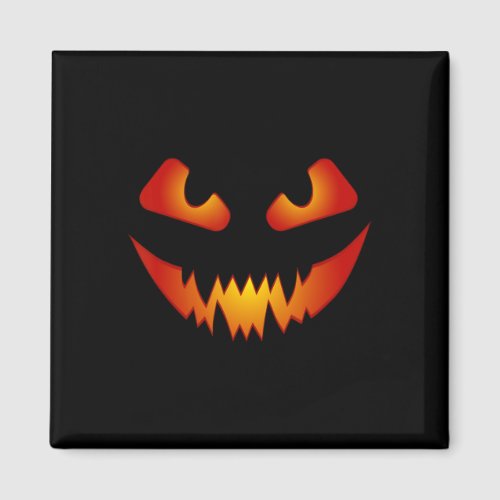 Snake Jack_o_lantern _ Peaceful Pumpkin Face  Magnet