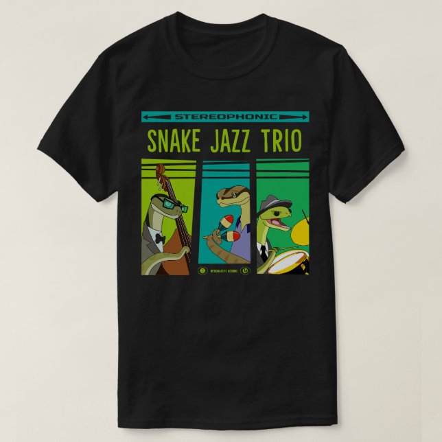 Snake Jazz vinyl T-Shirt (Design Front)