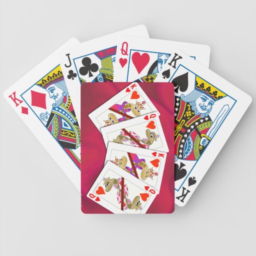 Snake King and Queen of Hearts Playing Cards | Zazzle