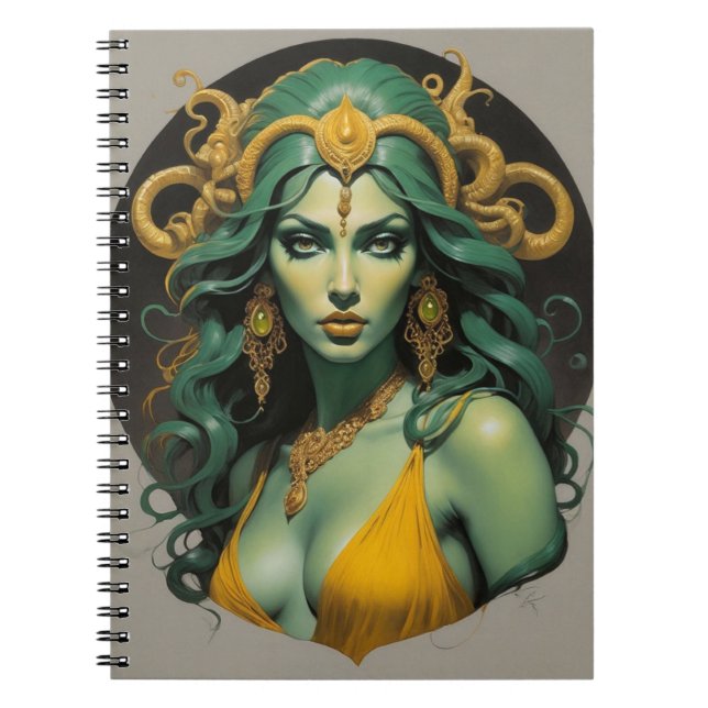 Snake Lady Enchanted Nights Notebook (Front)
