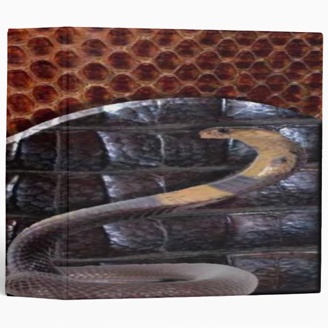 Snake Leather Avery Binder (Front/Spine)