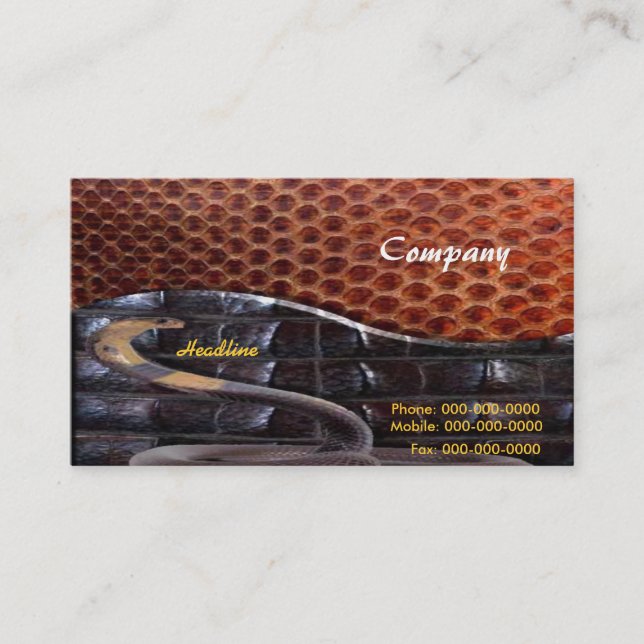 Snake Leather Business Card (Front)