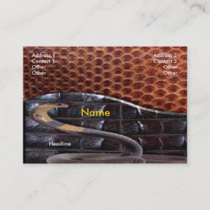 Snake Leather Business Card
