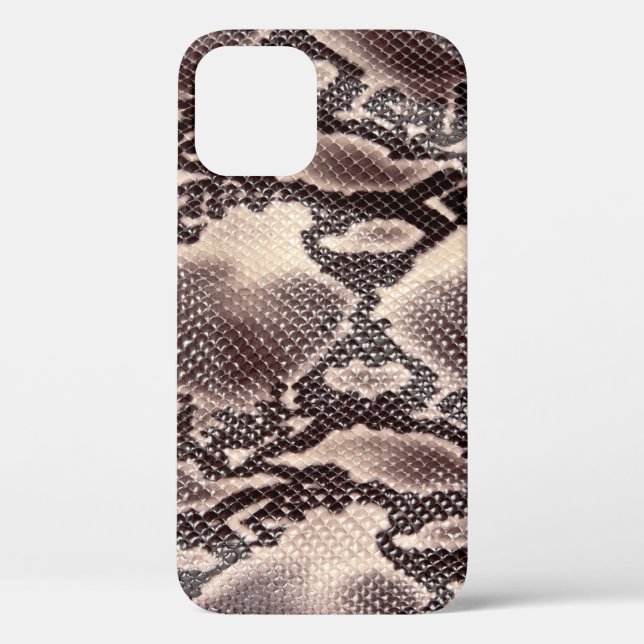 Snake leather: seamless brown texture Case-Mate iPhone case (Back)