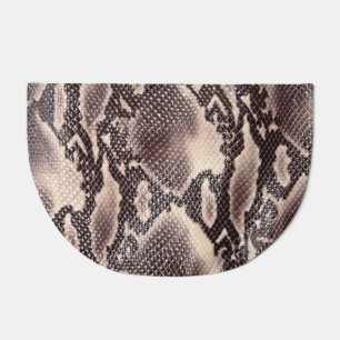 Snake leather: seamless brown texture doormat