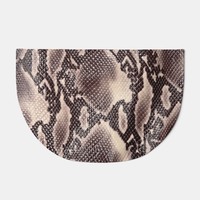 Snake leather: seamless brown texture doormat (Front)
