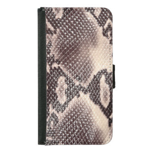 Snake leather: seamless brown texture samsung galaxy s5 wallet case