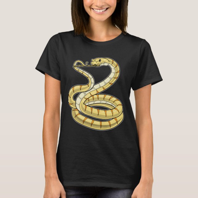 Snake Musician Flute Music T-Shirt (Front)