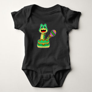 Snake Musician Rattle Music Baby Bodysuit