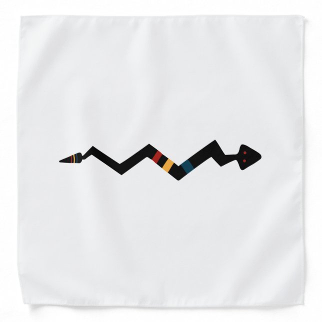 Snake - Native American Indian Symbol Bandana (Front)