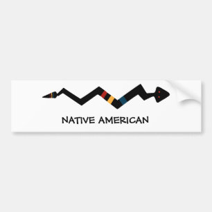 Snake - Native American Indian Symbol Bumper Sticker