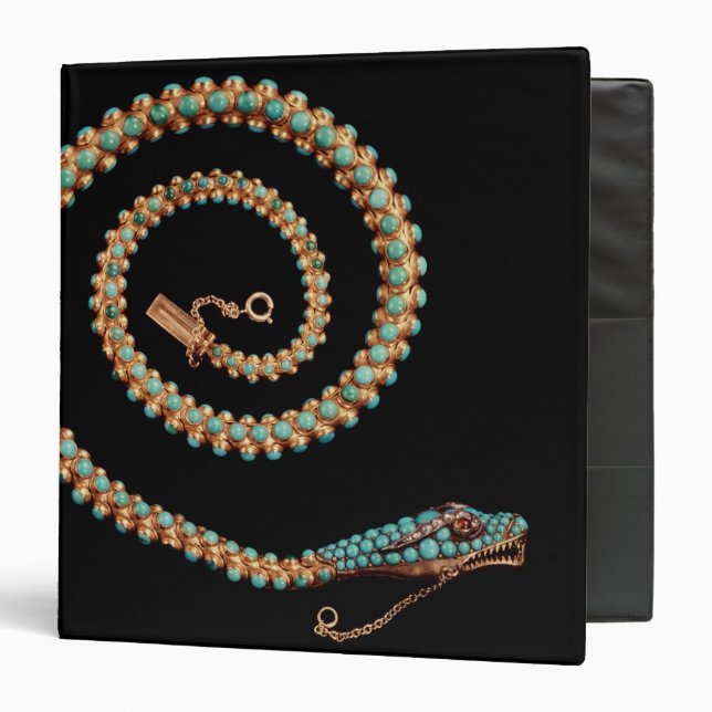 Snake necklace, 1844 binder (Front/Inside)