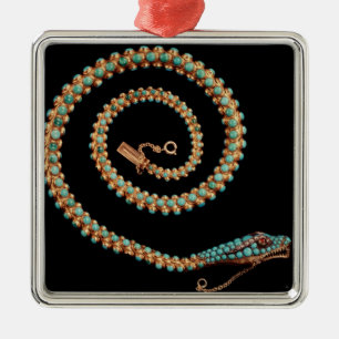 Snake necklace, 1844 metal ornament