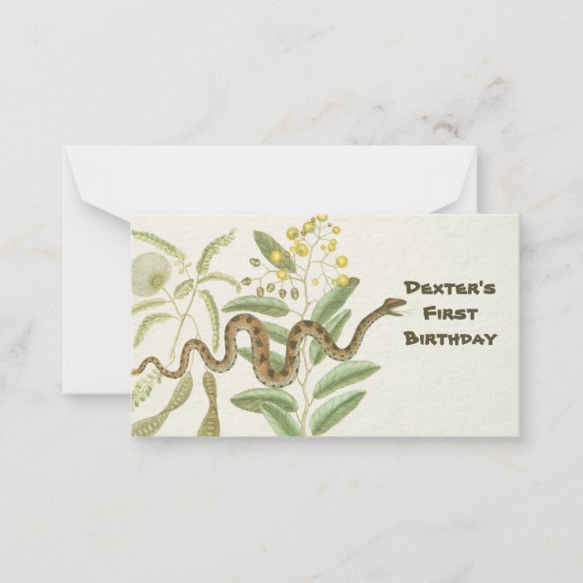 Snake  note card (Front)