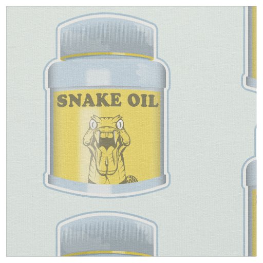Snake oil alternative medicine fabric