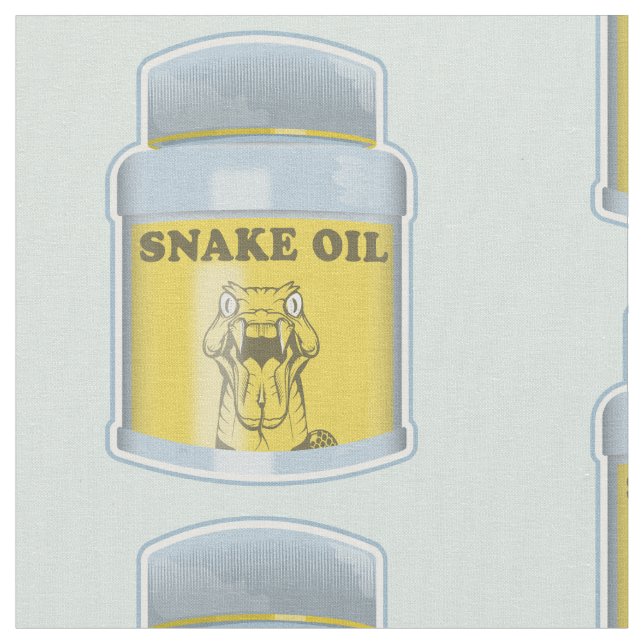 Snake oil alternative medicine fabric (Close Up)