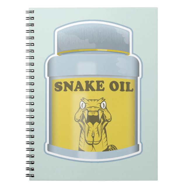 Snake oil alternative medicine notebook (Front)
