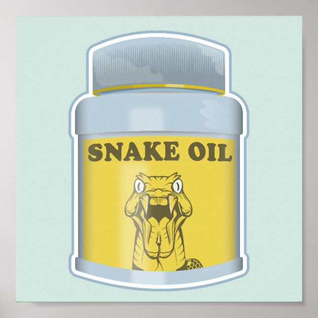 Snake oil alternative medicine poster (Front)
