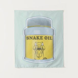Snake oil alternative medicine tapestry