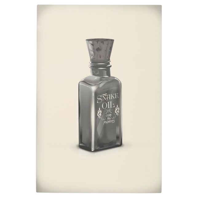 Snake Oil "Cure All Ailments" Bottle funny poster (Front)