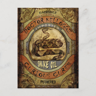 Snake Oil Postcard