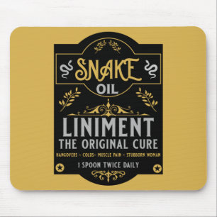 Snake oil salesman funny gifts for sales people   mouse pad