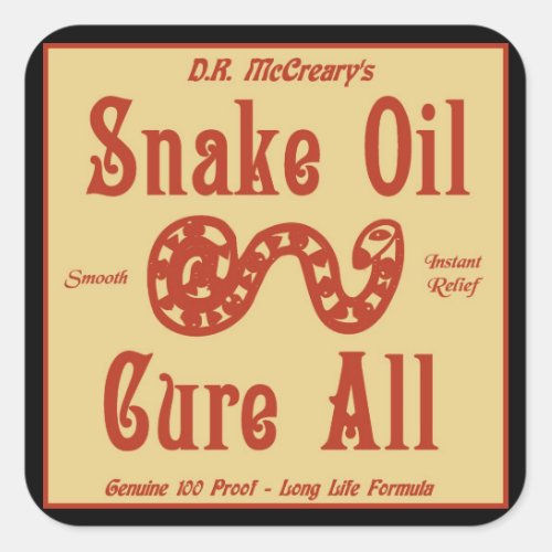 Snake Oil Sticker