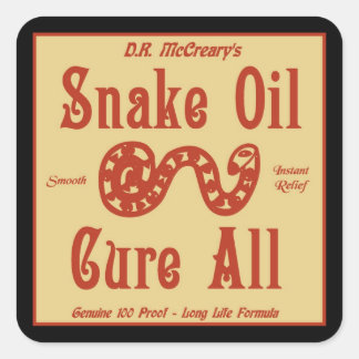 "Snake Oil" Sticker