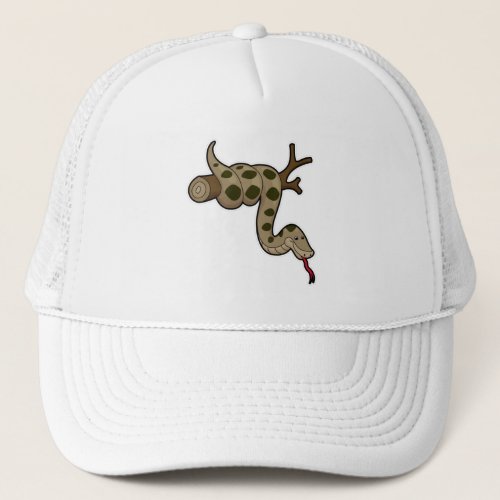 Snake on Branch Trucker Hat