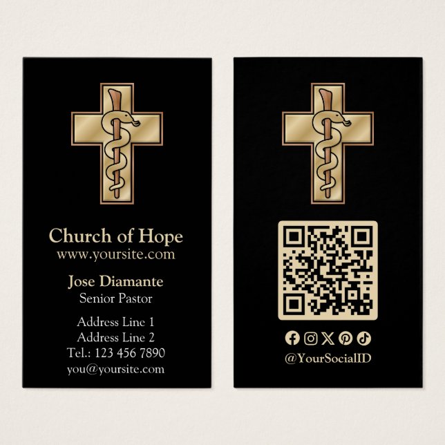 Snake on Cross (Front & Back)