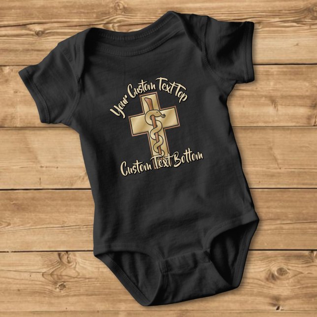 Snake on Cross Baby Bodysuit (Creator Uploaded)