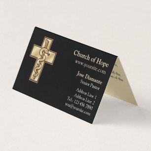 Snake on Cross Business Card
