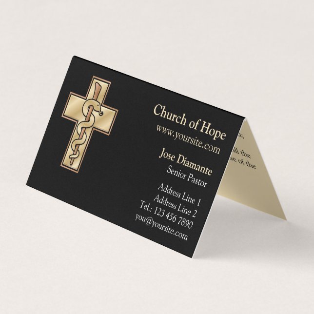 Snake on Cross Business Card (Front)
