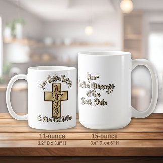 Snake on Cross Coffee Mug
