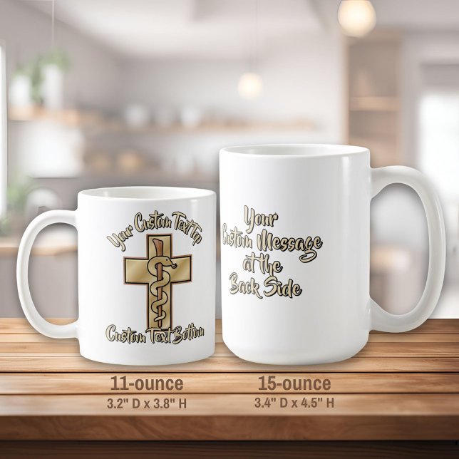 Snake on Cross Coffee Mug (Creator Uploaded)