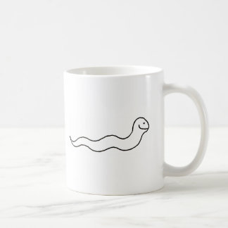 Snake or Worm - Fun line drawing art symbol logo Coffee Mug