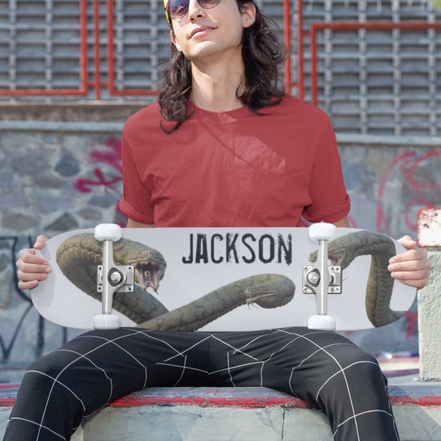 Snake Personalized Name Hydra Monster Skateboard (Creator Uploaded)